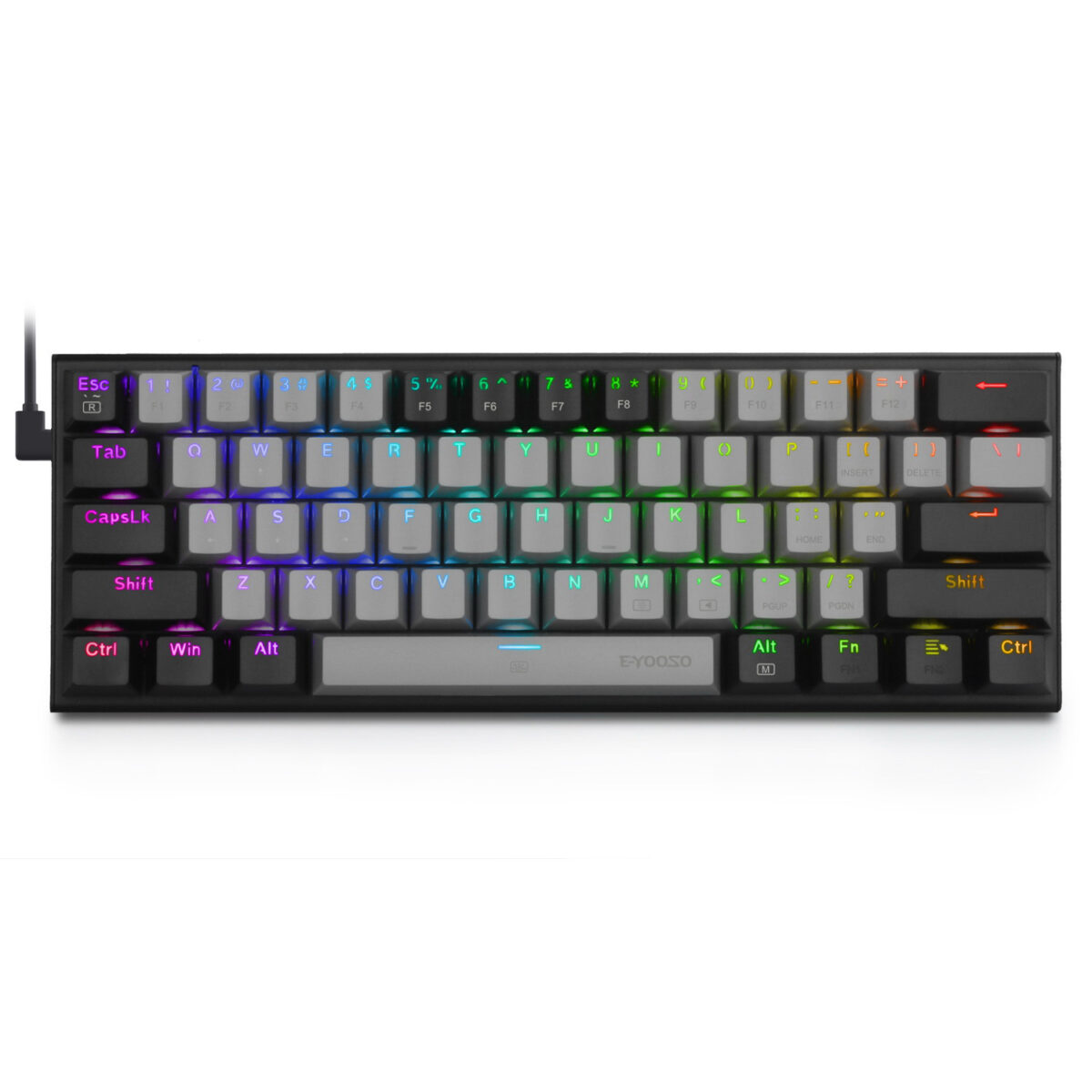 Key Mechanical Keyboard Two Colors Key CAP Computer E-sports Game MonochromeRGB Light - Image 9