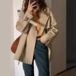 Early Spring Autumn New Trench Coat Coat Women's Short - Image 2