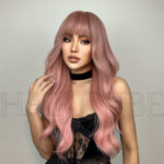 Qi Bangs Big Wave Long Curly Wig - Image 3