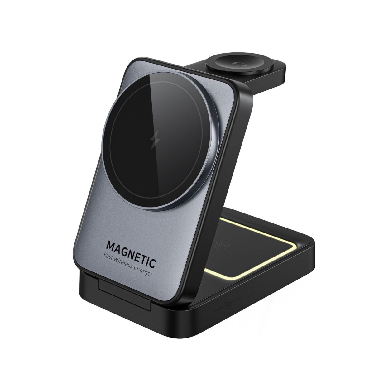 Folding Magnetic Three-in-one Wireless Charger 15W Fast Charge Multifunction Bracket - Image 7