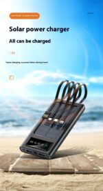 With Cable Four-wire Solar Energy Portable Battery For Mobile Phones - Image 8