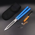 Wing Pictograph Butterfly Knife Aluminum Alloy Handle Safety Practice Not Cutting Edge - Image 3