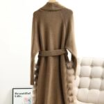 Real Fox Fur Casual Loose Sweater Lace-up Women - Image 3