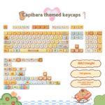 Sublimation Cute Cartoon Pig Party Theme Height Keycap Full Set - Image 6
