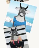 Cartoon Bull Head Set Role Playing Props - Image 5
