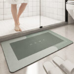 Cushion Bathroom Sliding Door Floor Foot Mat - Image 3