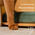 Cathouse Doghouse Removable Solid Wood Cat Bed - Image 5