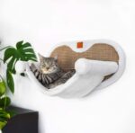 Cat Climbing Frame Wall-mounted Solid Wood Cat Wall-mounted Hanging Scratching Pole Cat Hammock Stairs - Image 6