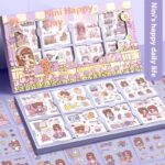 200 PET Tent Stickers With Seamless Waterproof Cartoon Design - Image 2