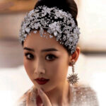Bridal Wedding Tiara Luxury Handmade Rhinestone Headband - Image 5