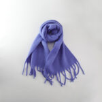 All-match Soft Glutinous Solid Color Cashmere-like Tassel Scarf For Women - Image 6