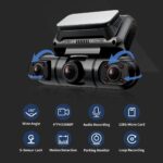 Hainatech 360 Degree View 4 Channel Dash Cam Front And Rear Inside Left Right, Dash Camera For Cars, Built-in GPS WiFi Night Vision, 24  7 Recording Parking Mode Monitor, Free 128G Card - Image 3