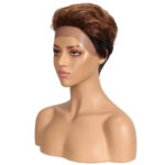 Front Lace Wig All Real Hair Short Headgear - Image 5