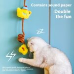 Cat Elastic String Toy Self-Hi Relieving Stuffy Cat Teaser - Image 2