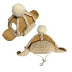 Fleece-lined Thermal And Windproof Lamb Fur Pet Hat - Image 4
