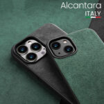 Supercar Interior Luxury Suede Leather Phone Cove - Image 2