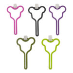 Pet Poop Bag Holder Hands-free Fixed Clip Dog Walking Cleaning Supplies Pet Cat Dog Poop Bag Dispenser Velcro Color Random
