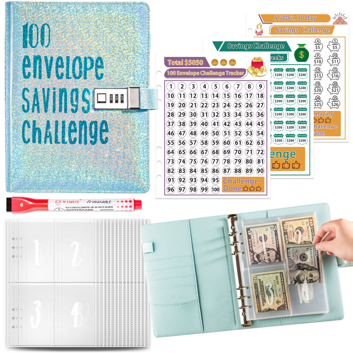 5A Money Saving Challenge Planner - Image 4