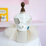 Dog Clothing Tulle Tutu Skirt Chest And Back High-end Wedding Dress - Image 2