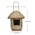Straw Bird Nest Creative Handmade Finish - Image 4