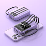 Mini Digital Display Sharing With Self-contained Line Large-capacity Power Bank - Image 4