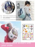 Breathable Egg Shell Cat Nest Pet Transparent Space Capsule Out Portable Backpack - Image 3