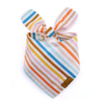 Pet Dog Striped Design Saliva Towel - Image 3
