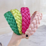 Women's Solid Color Fabric Craft Headband - Image 2