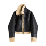 Stand Collar Fur Integrated Lamb Fur Short Coat - Image 2