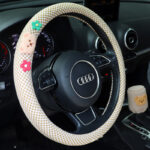Pure Cotton Cartoon Car Breathable One-piece Linen Fabric Seat Cushion - Image 10