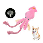 Cute Squid Small Dog Toy Sound BB Plush Pet Puppy Rope Toys Chew Squeak Toys For Cat - Image 5