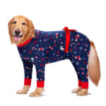 Anti-fur Pajamas Bow Decoration Big Dog Four-legged Pet Clothing - Image 3
