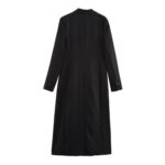 Elegant Slim Lapel Long-sleeved Overcoat Jacket - Image 2