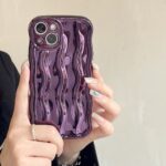 Electroplating Water Ripple Suitable Phone Case Solid Color - Image 4