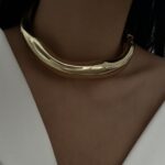 European And American Design Liquid Irregular Lava Collar Fashion Special-interest Texture Pleated Open Collar For Women - Image 2