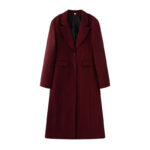 Elegant Slim Lapel Long-sleeved Overcoat Jacket - Image 7