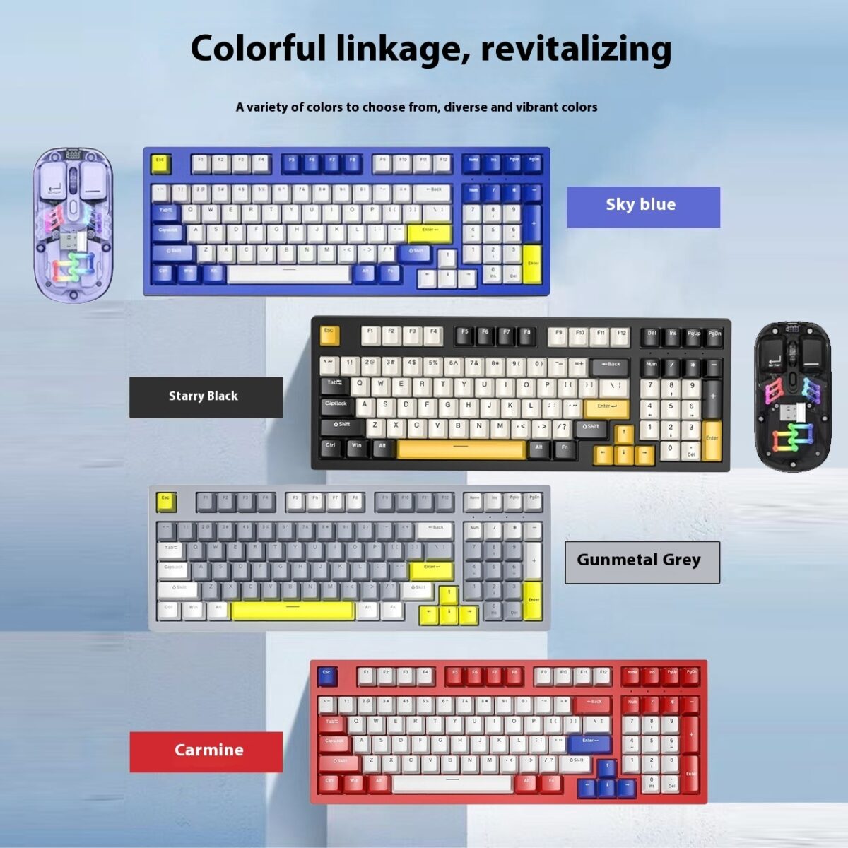 Mechanical Keyboard Customized Three-mold Machinery Key Mouse Suit - Image 1