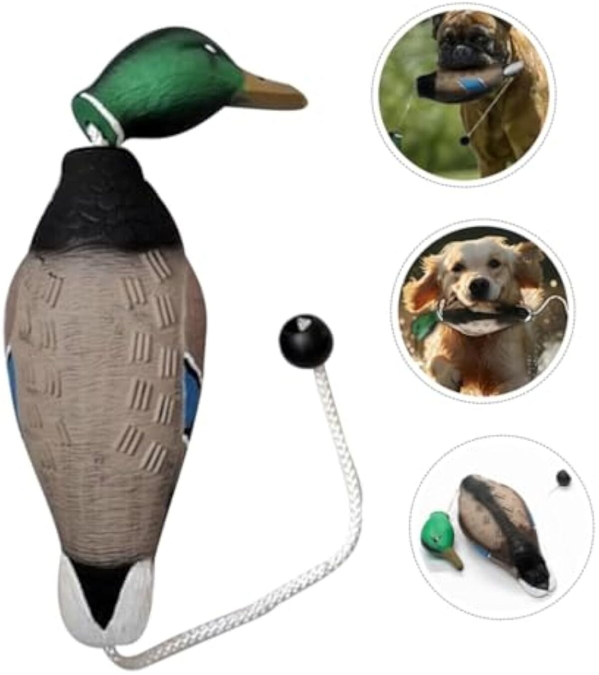Stuffed Duck Dog Toy For Aggressive Chewers No Stuffing Teeth Grinding Quacking Sound For Dog Training And Throwing Durable Pet Toy For Fun And Engagement - Image 2