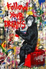 Graffiti Banksy Digital Oil Painting Living Room Bedroom Mural - Image 8
