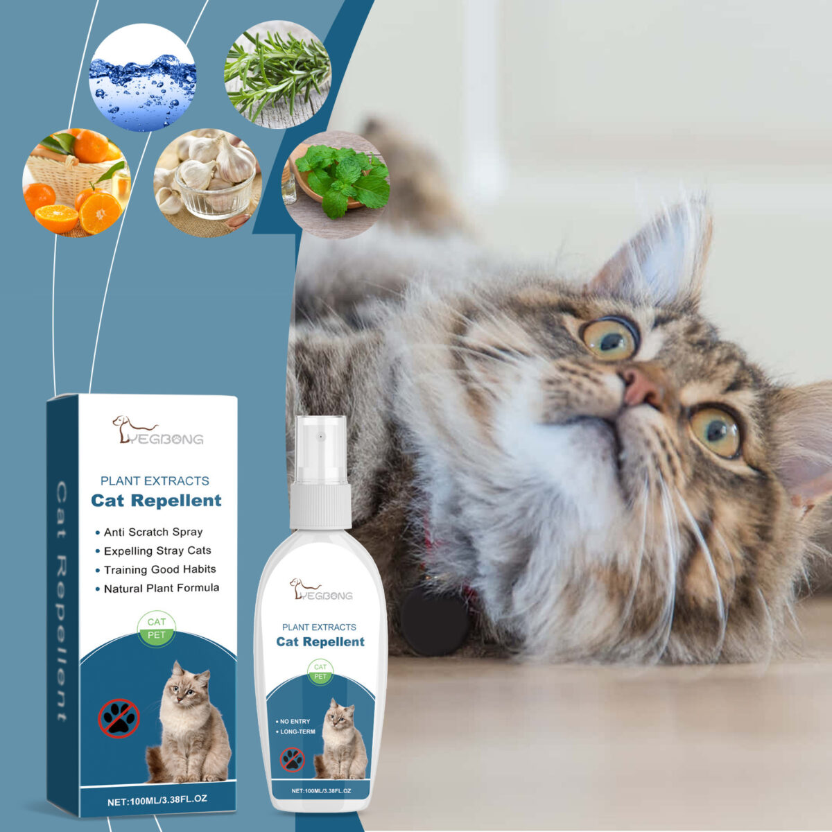 Pet Insect Repellent Prevent Cats From Going To Bed Spray - Image 1