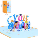 Pop-up Color Printing Graduation Season Popup Greeting Card - Image 4