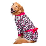 Anti-fur Pajamas Bow Decoration Big Dog Four-legged Pet Clothing - Image 2