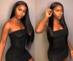 Women's Fashion Simple Human Hair Straight Wig - Image 5