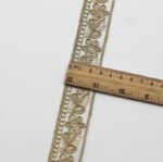 New 3cm Wide 10 Colors Ethnic Style Laciness Chiffon Bottom Golden Strand Embroidery Clothing Collar Accessories - Image 3