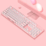 Steampunk Mechanical Keyboard And Mouse Set Retro 87-key Wired Laptop Desktop Office - Image 10
