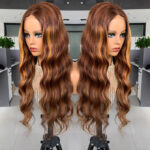 Closure Big Wave Pick Color Bob Real Wig Headgear - Image 2