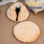 Semi-closed Breathable Four Seasons Universal Dumpling Cat Nest Short Plush - Image 4