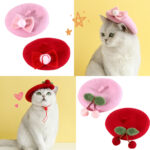 Pet Cat Wool Painter Bud Small Hat - Image 2