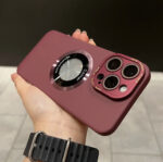 Metal Lens Frame Frosted Phone Case - Image 8