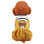 Teddy Fleece-lined Puppy Dog Clothing Four-legged Bread Bear Overalls - Image 4